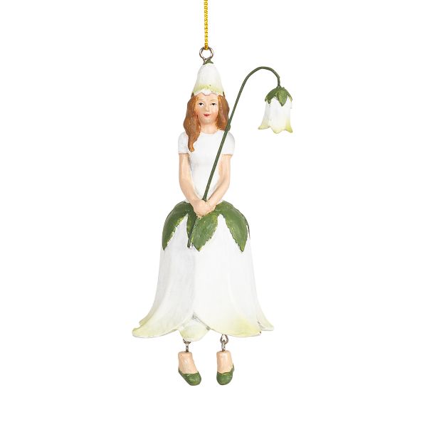 Фигурка декоративная Fiebiger Floristik: Blumenmädchen (цветочная фея) Колокольчик l=11 см