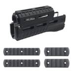 Комплект цевья PufGun для АК, Сайга, ВПО с планками M-LOK на 9 и 5 шагов