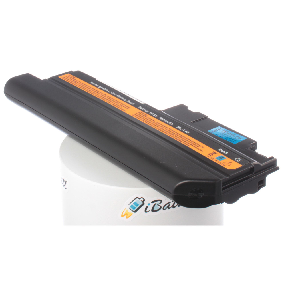 Аккумулятор iBatt 7800mAh, для ThinkPad T43 T42 T41 T40 R52 R51 T43p R50 T42P Type 2374 (T41) 2373