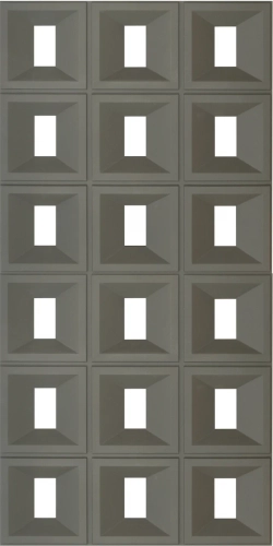 НЛ-05, Объемная полиуретановая панель, прямоугольник, Серый / PU BLOCK PANEL HL-05
