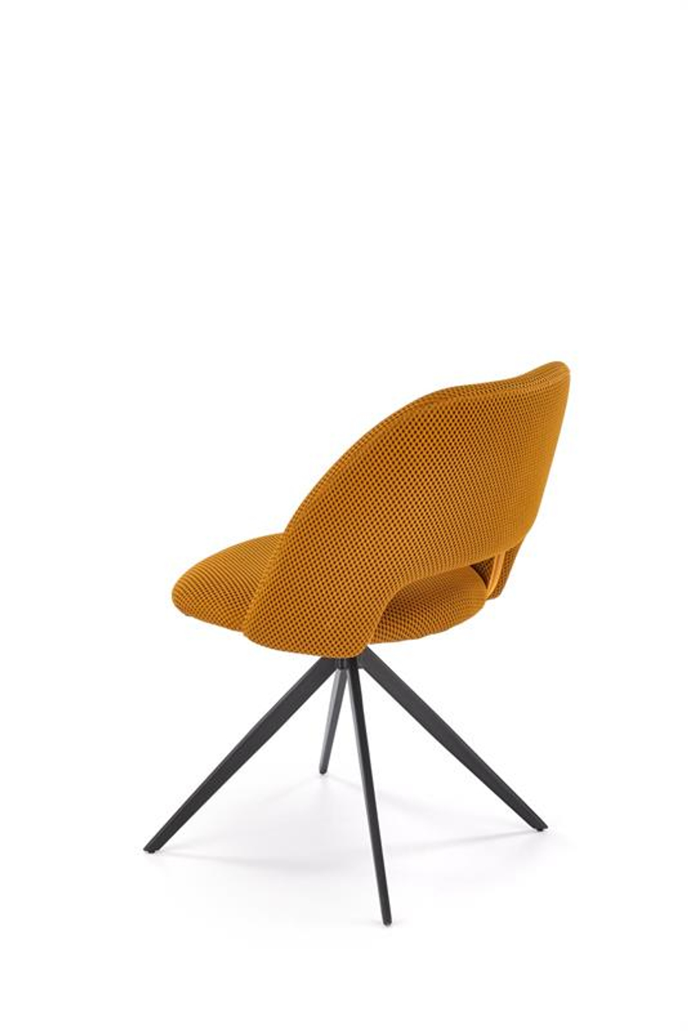 Стул HALMAR K546 горчичный/черный, поворотный