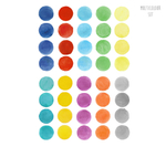 Интерьерная наклейка Watercolor Polka Dots Multicolor Set