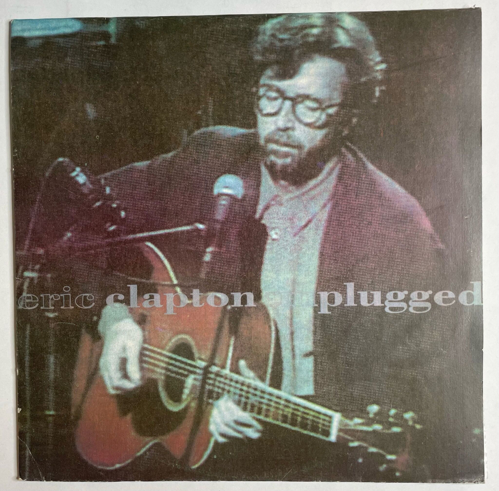 Винтажная виниловая пластинка LP Eric Clapton Unplugged (Россия 1992)