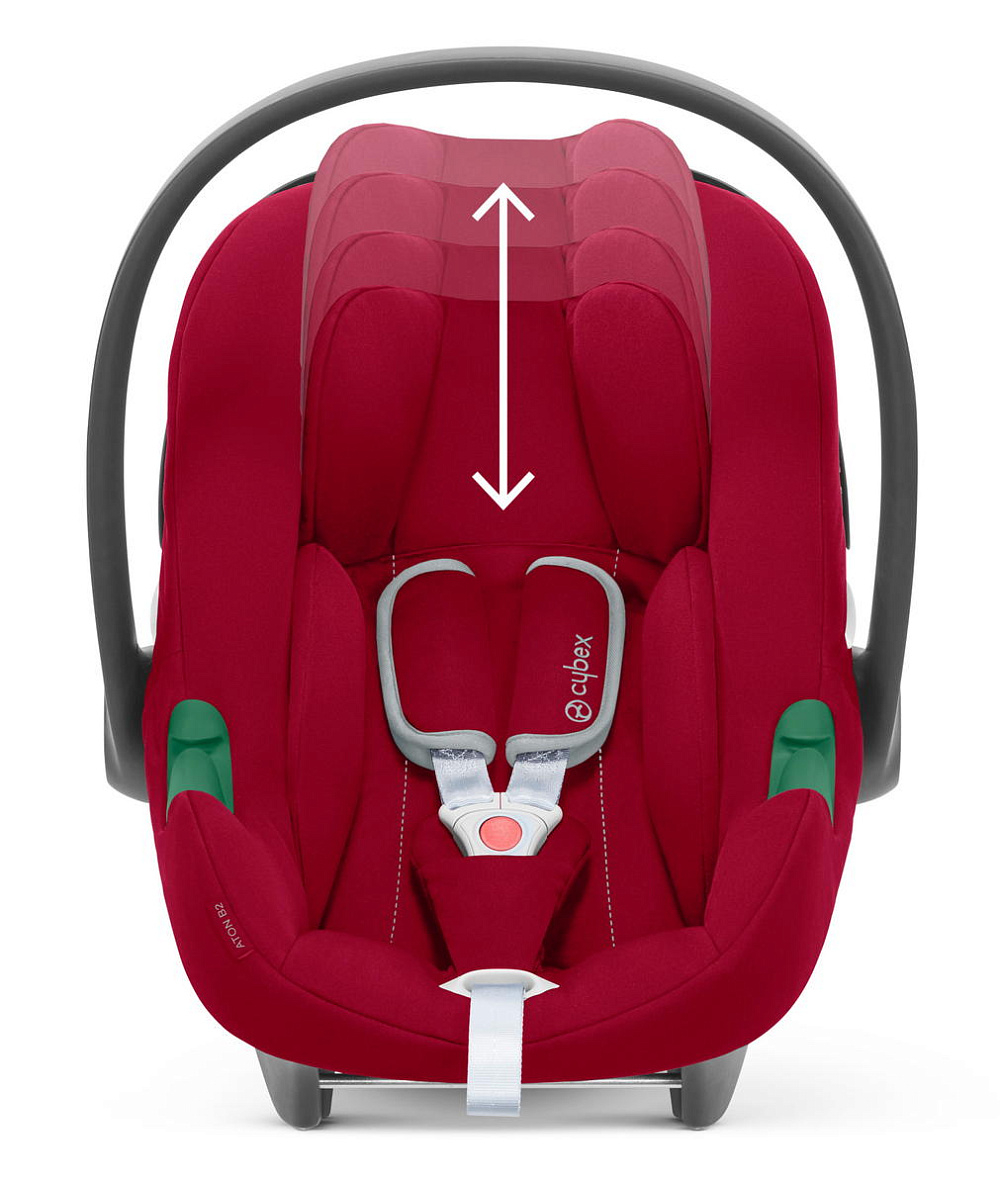 Коляска 3 в 1 Cybex Priam IV Rosegold complete и автокресло Aton B2 i-Size Dynamic Red Mirage Grey