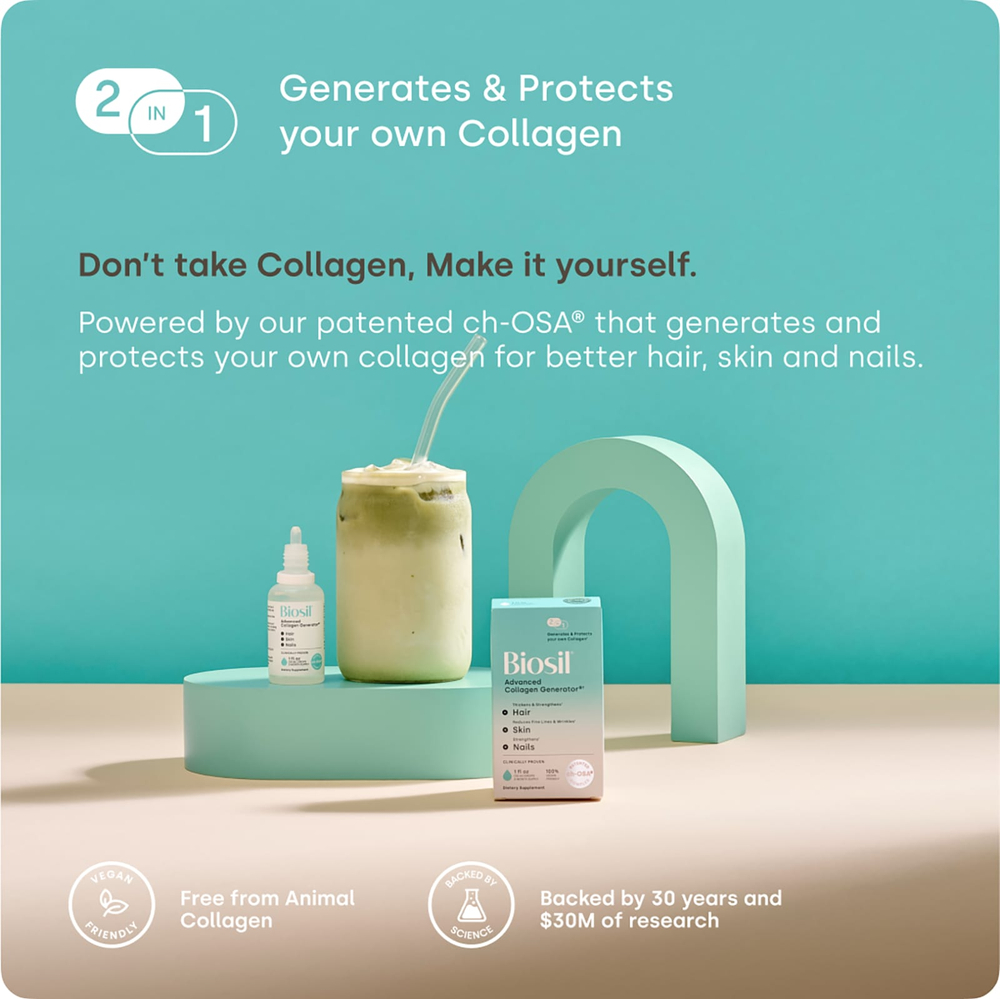 Biosil, Advanced Collagen Generator®, добавка для стимуляции выработки коллагена, 30 мл (1 жидк. унция)