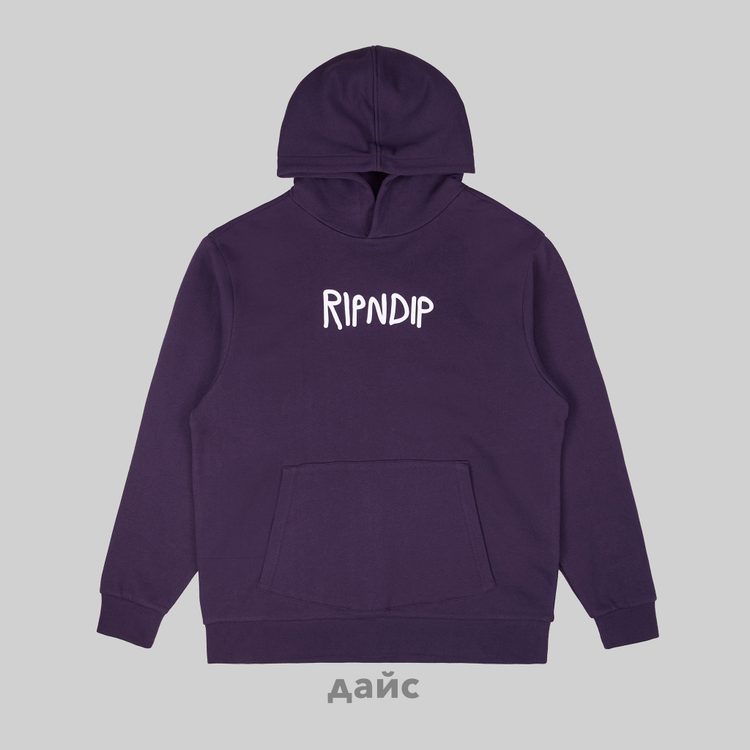 Толстовка мужская Ripndip Rubber Logo Hoodie артикул:RND10206 - купить в магазине Дайс