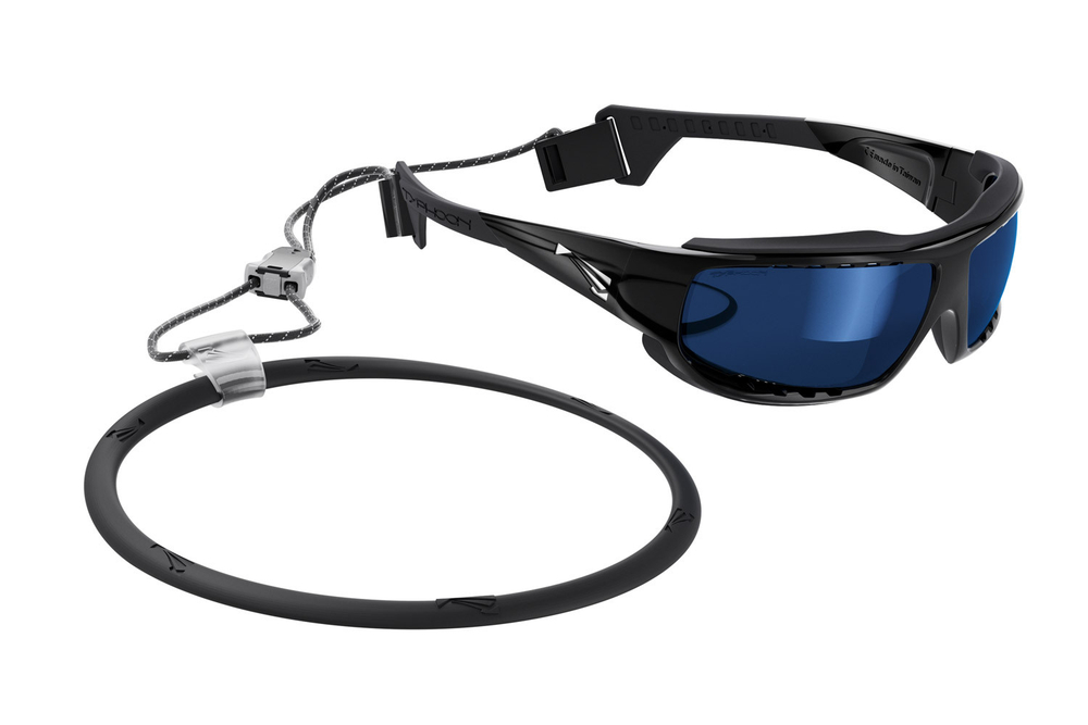 Спортивные очки LiP Typhoon / Gloss Black - Black / Zeiss / PA Polarized / Gun Blue Lens