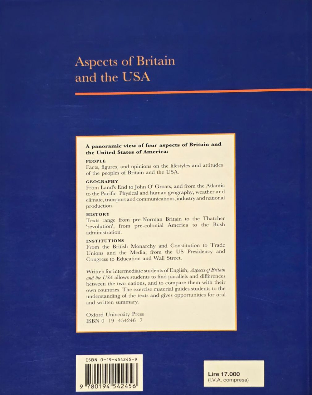 Aspects of Britain and the USA