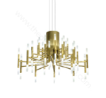 Pendant design lamp  THE LIGHT by Alma 60 lampshades (Gold)