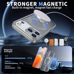 Прозрачный чехол Mesh Pro Magnetic Case для iPhone 17 Pro