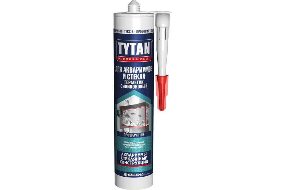 Tytan Professional Для аквариумов и стекла герметик силиконовый бесцветный 280 мл