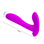 Лиловый мультифункциональный вибратор 10см Pretty Love Remote Control Massager BI-014850W