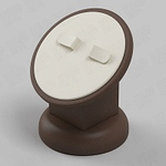 Подставка для серег/круглая/2 язычка/накладка/ножка/основание, 60×55×70 мм