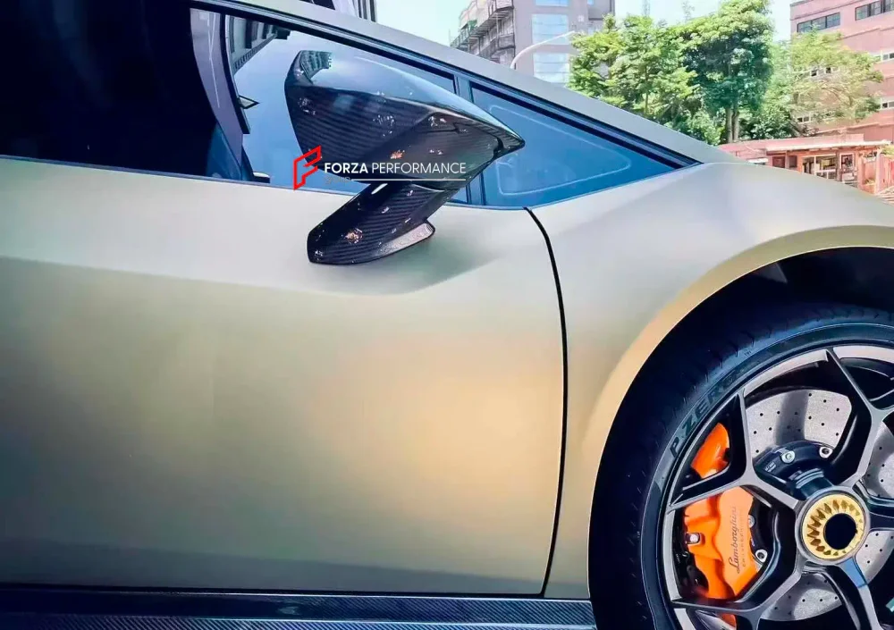 Карбоновые накладки на боковые зеркала для Lamborghini Huracan LP580 LP610 Evo Ламборгини Хуракан
