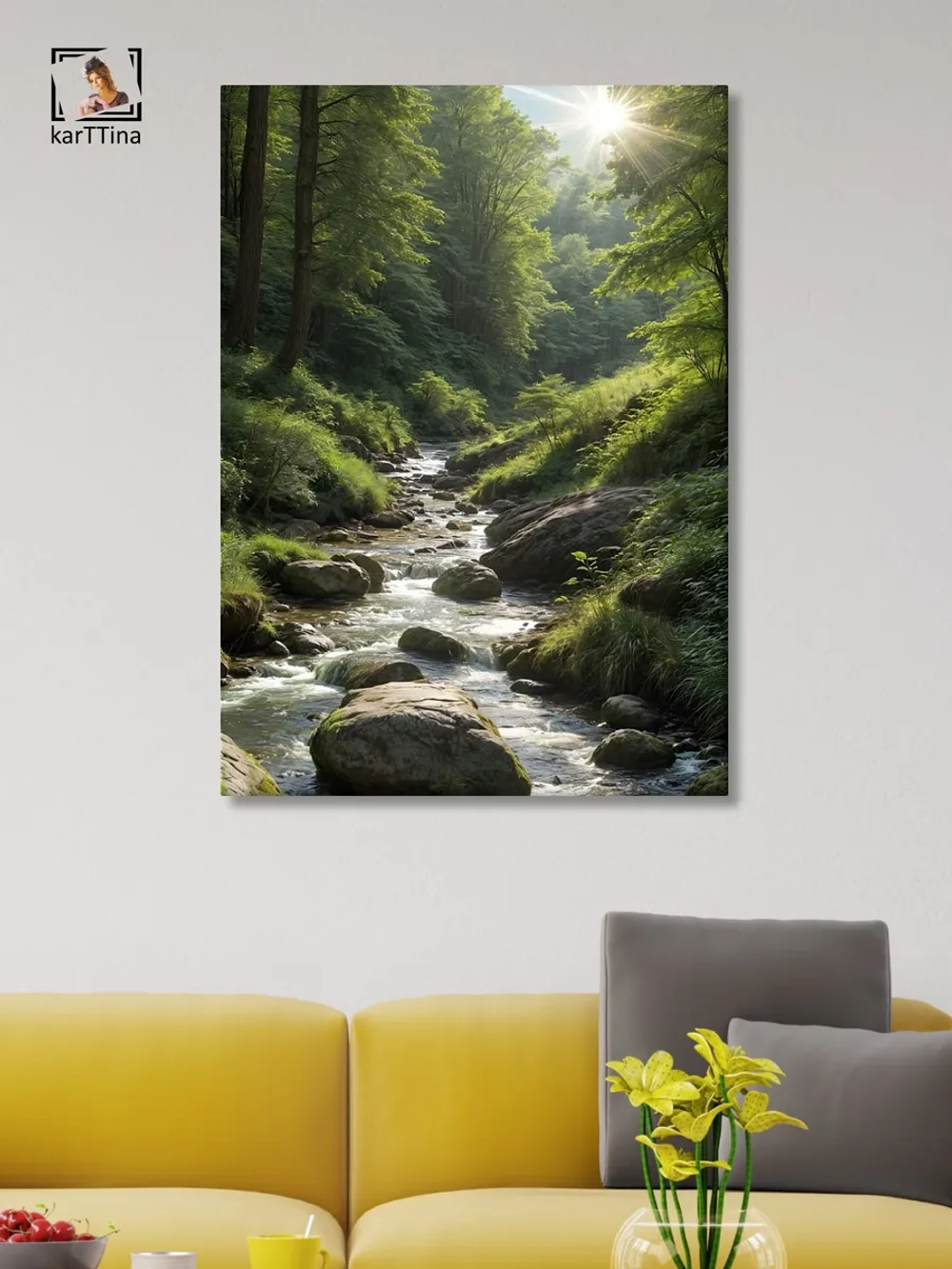 Картина Река времени на стену 50x70см 1шт.