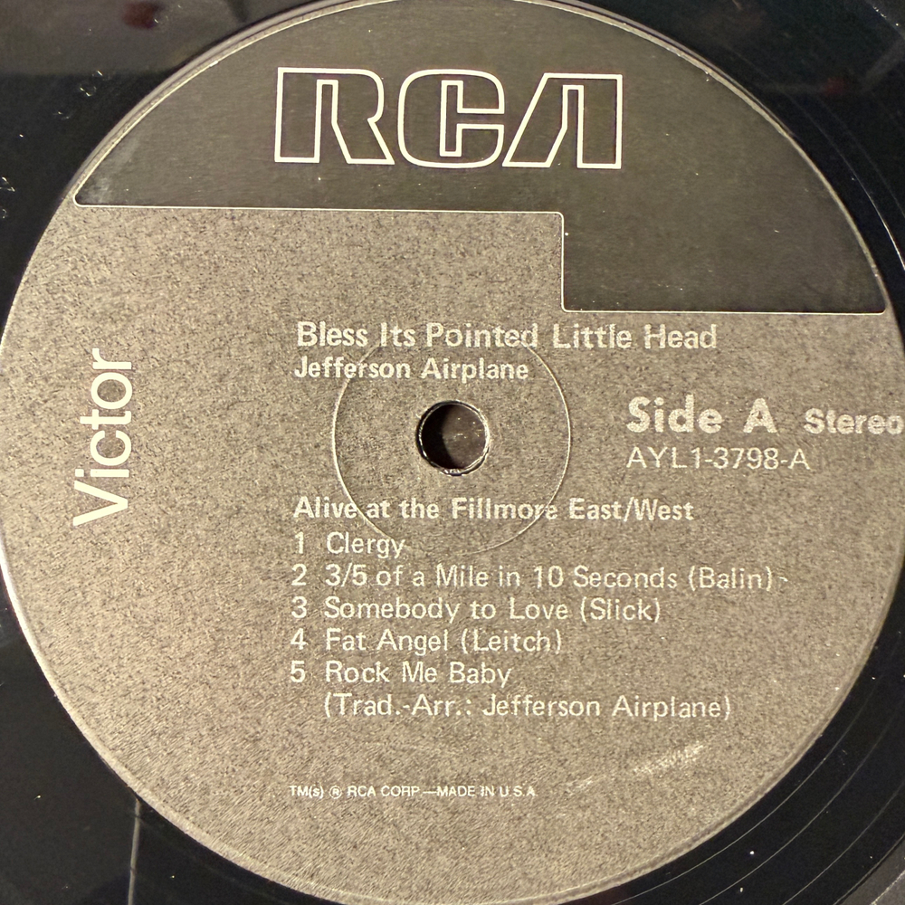 Jefferson Airplane ‎– Bless Its Pointed Little Head (США)