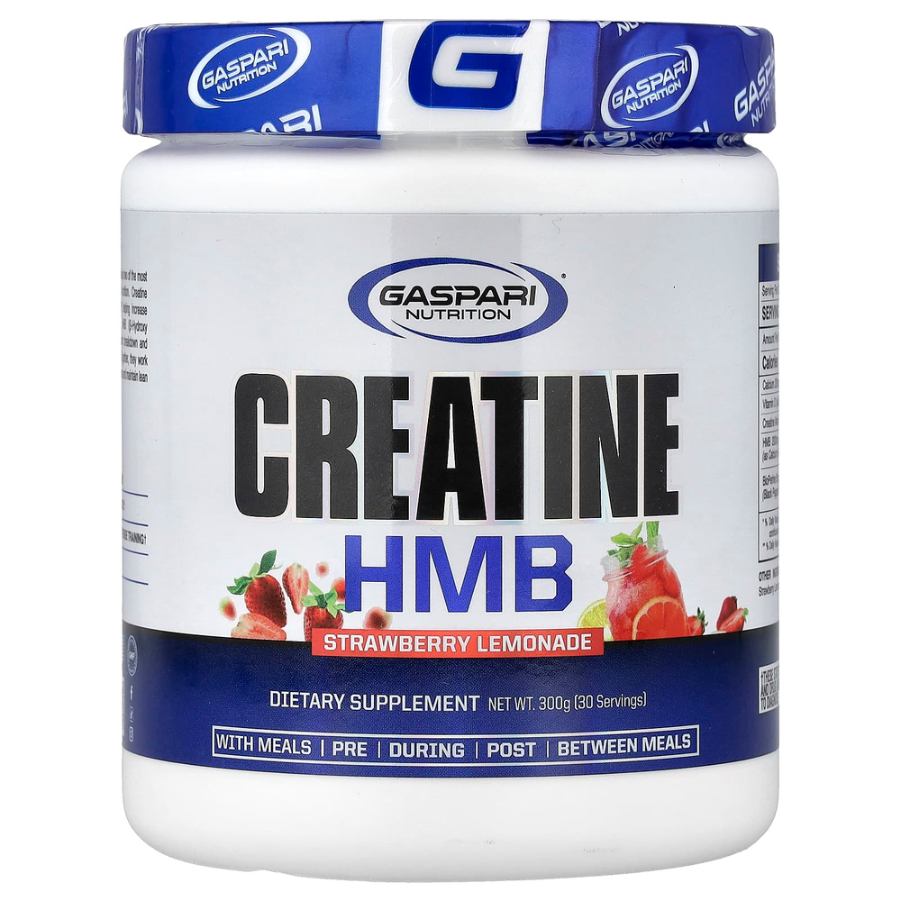 Gaspari Nutrition, креатин HMB, со вкусом клубничного лимонада, 300 г