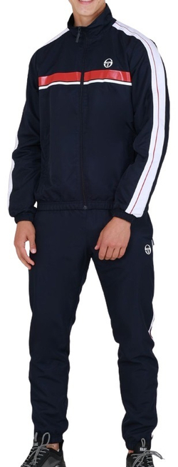 Мужской теннисный костюм Sergio Tacchini Agave Tracksuit - navy/red