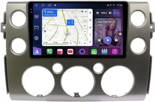 Магнитола для Toyota FJ Cruiser 2005-2022 (рамка серая) - FarCar BM9-2K-9543S монитор 9.5" 2K QLED на Android 14, Быстрая, CarPlay, 4G SIM-слот