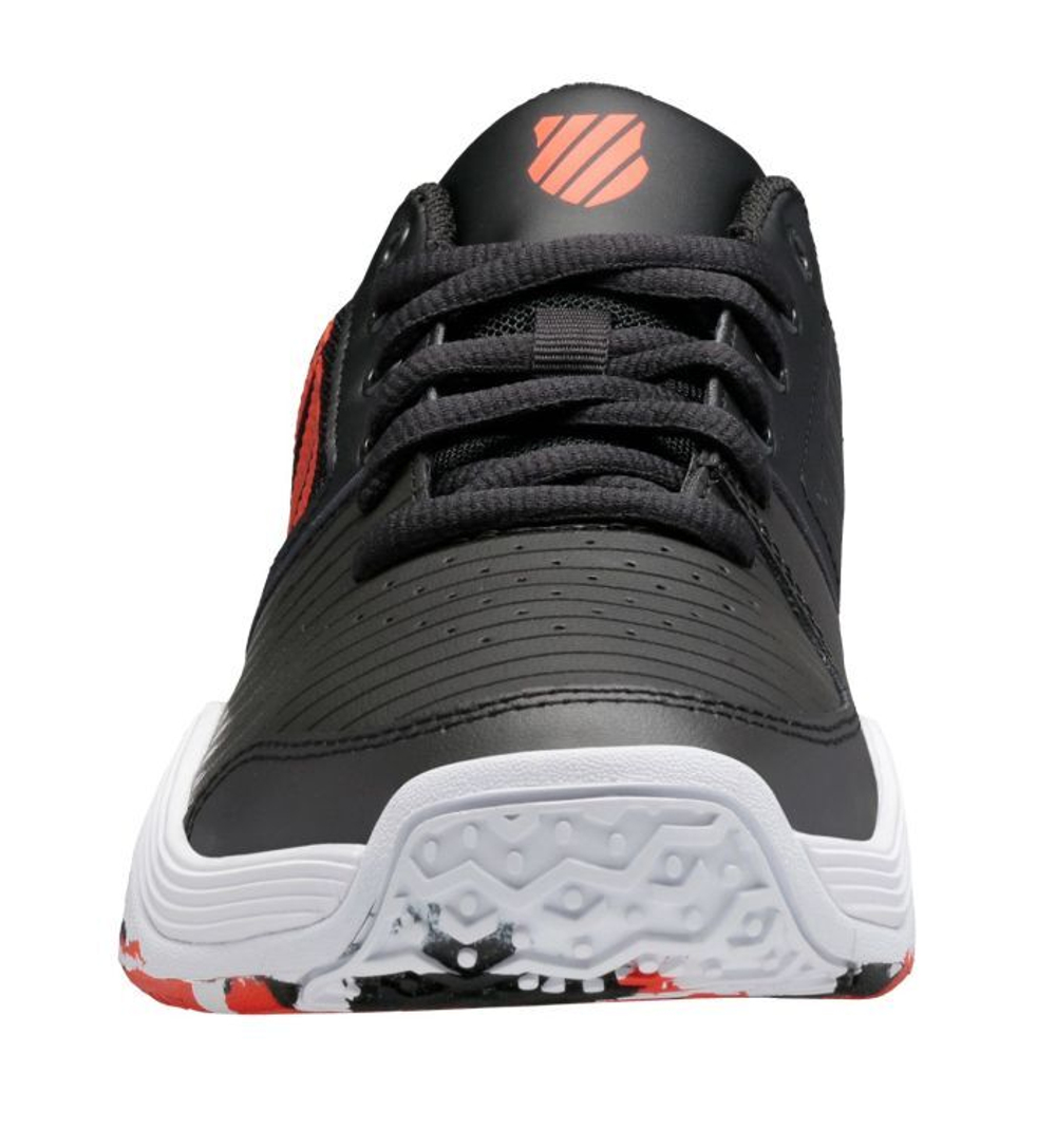 детские Кроссовки теннисные K-Swiss Court Express Omni - jet black/spicy orange/white