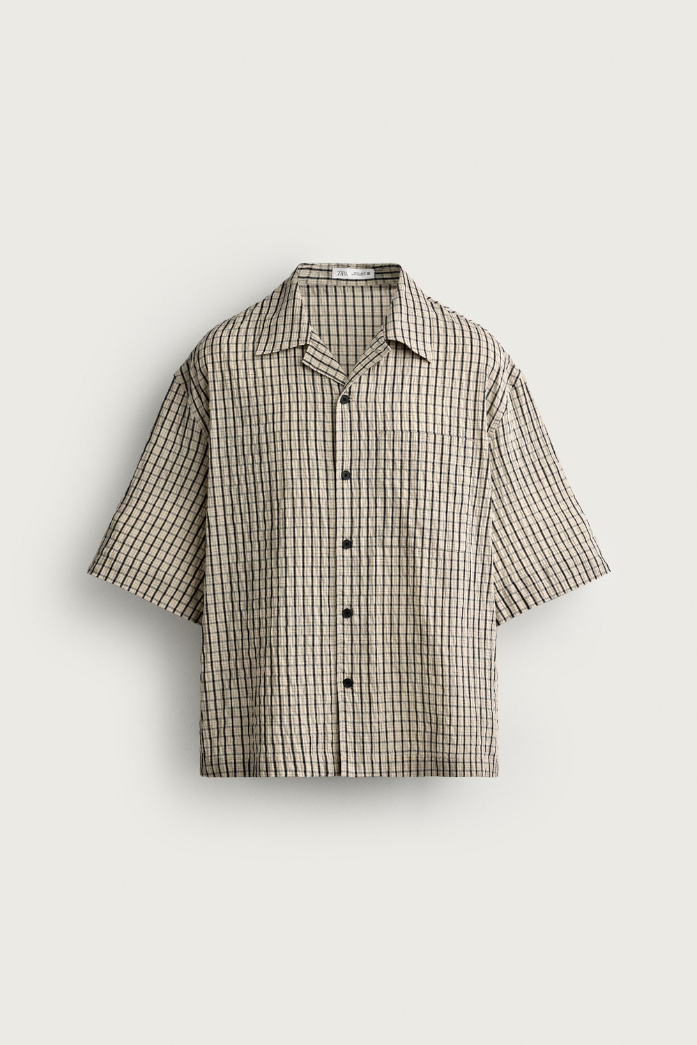 РУБАШКА RELAXED FIT В КЛЕТКУ — ZARA · 1020/907