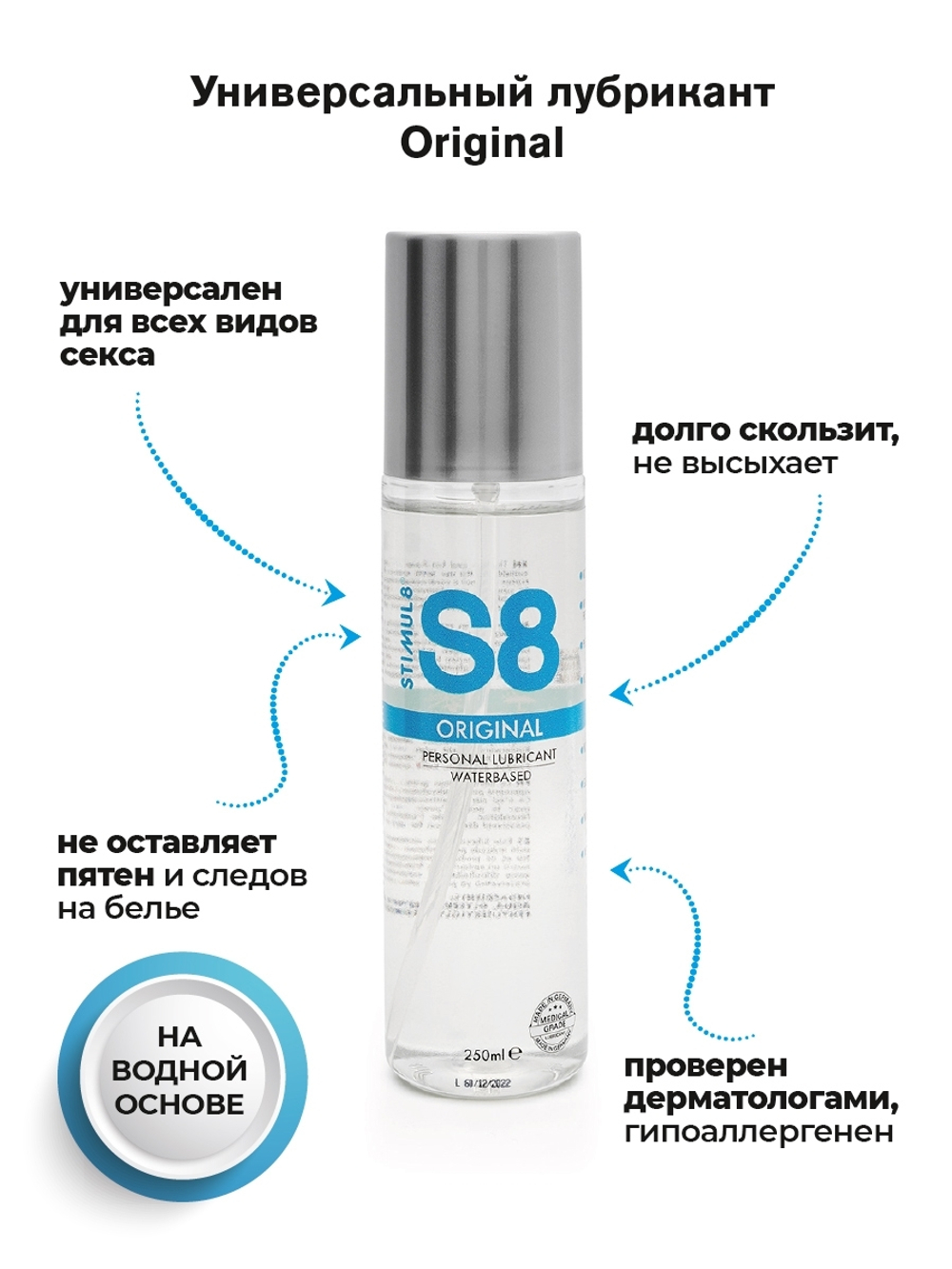 S8 ORIGINAL Универсальный на водной основе, 125 мл