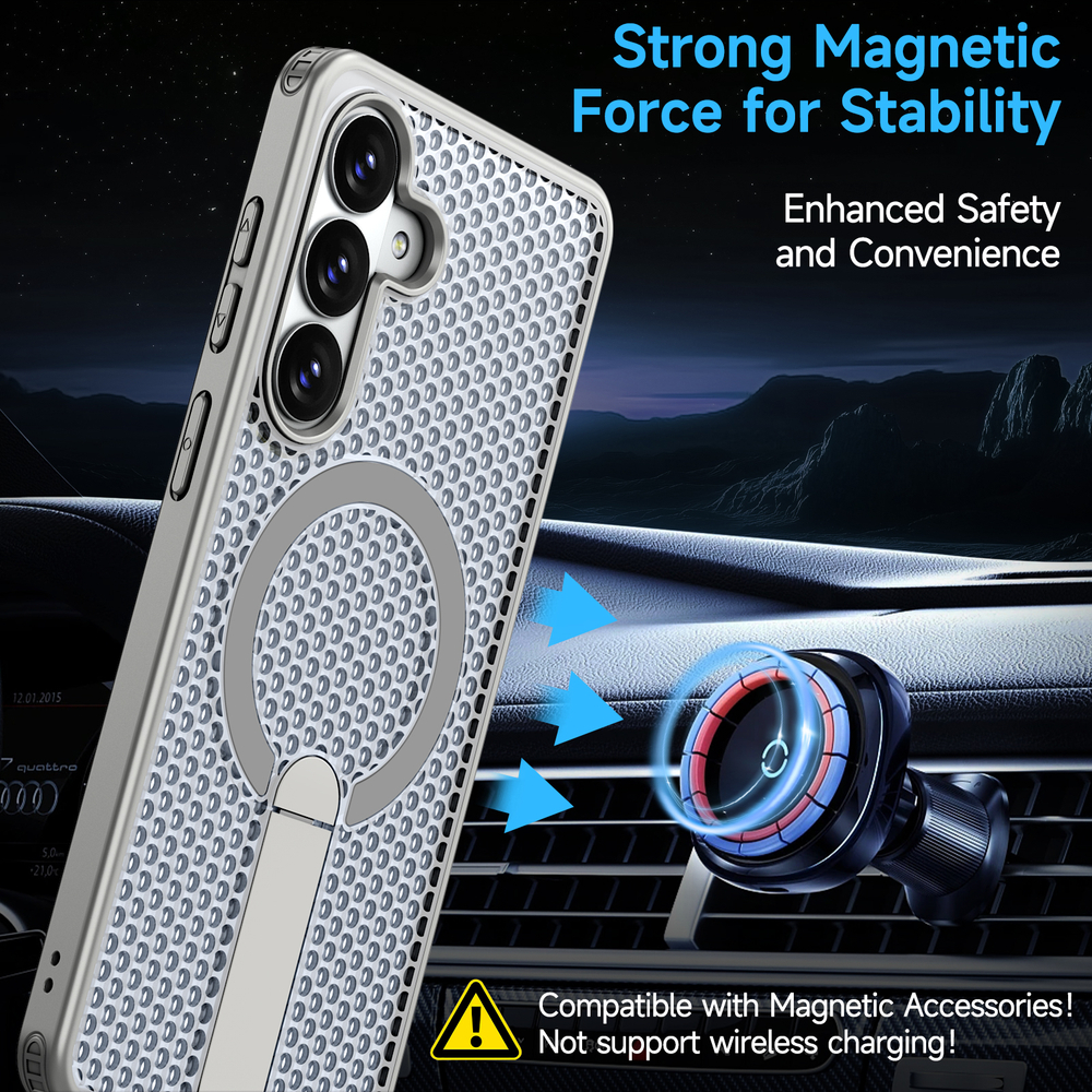 Прозрачный чехол Mesh Pro Magnetic Case для Samsung Galaxy S26+
