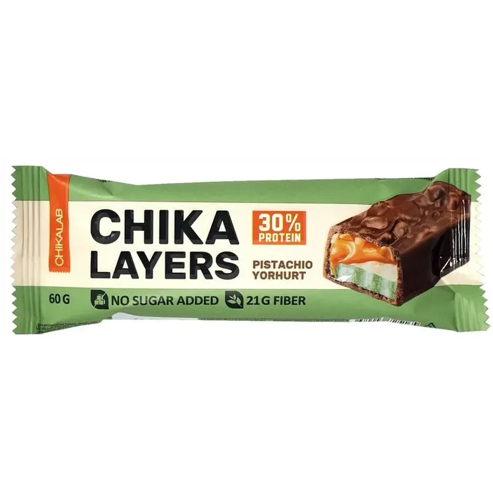 Батончик Глазированный Фисташковый йогурт Chika Layers 60г