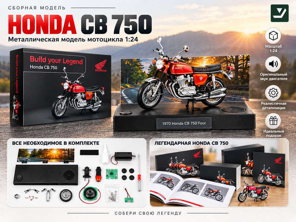 Конструктор Franzis Honda CB750 Build your Legend