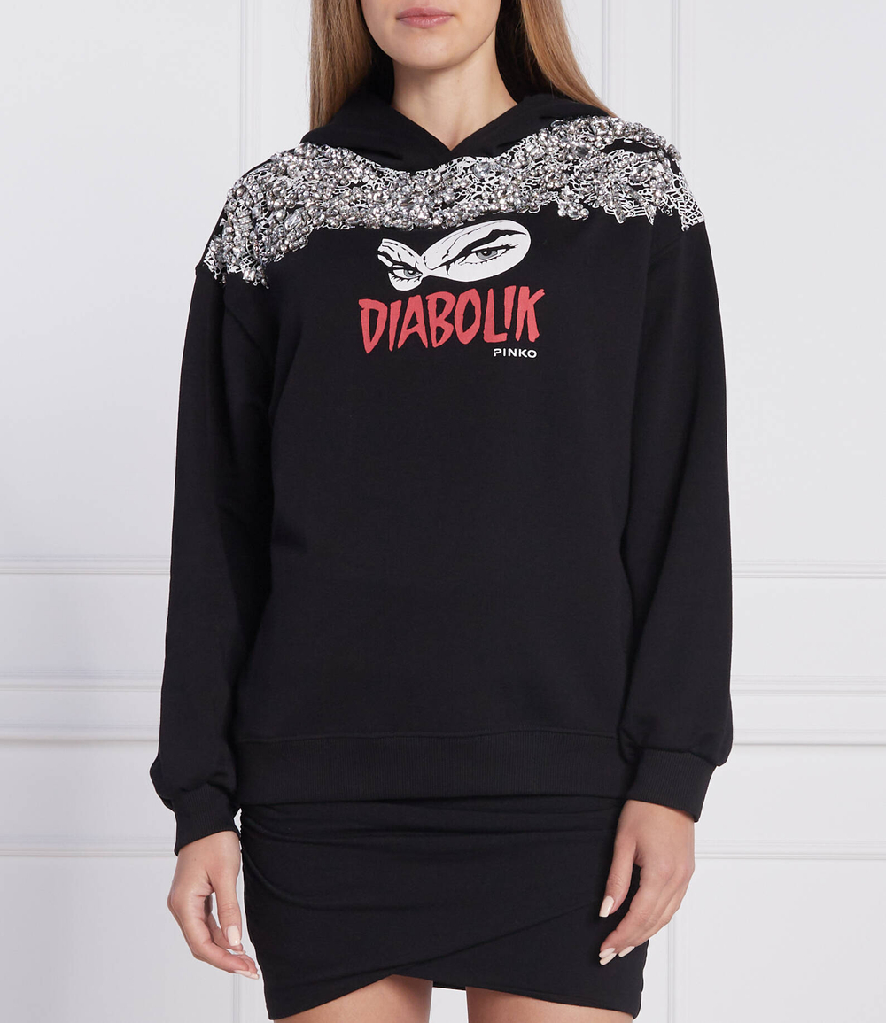 Худи pinko x diabolik fiammetta Pinko - черный(1L109D 8314)