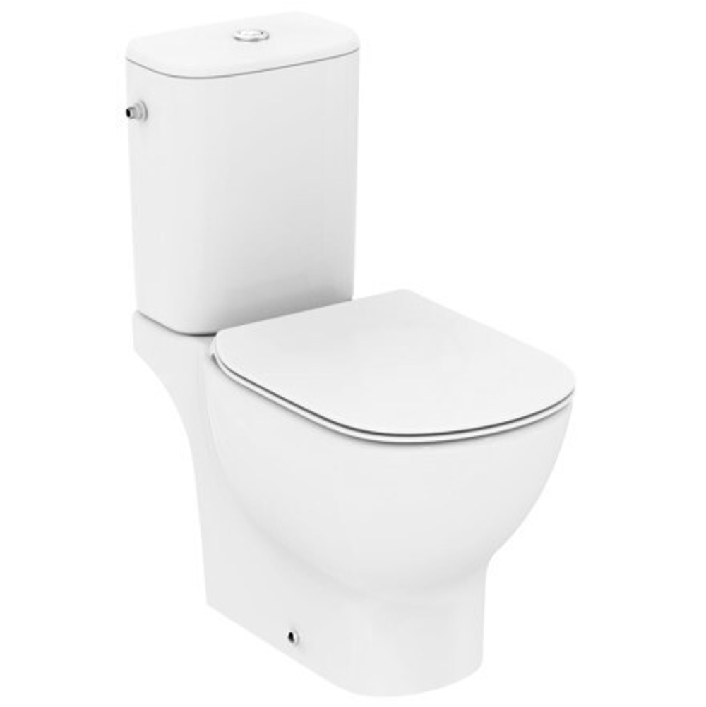 Тонкое сидение и крышка Silk White (матовый белый) Ideal Standard TESI SILK WHITE T3527V1