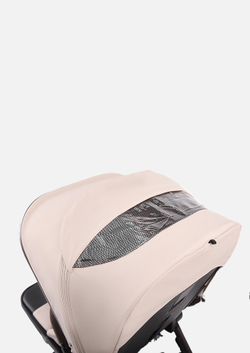 Peppy Коляска детская Monaco thermo 2 в 1 Beige (бежевый), рама серо-коричневая