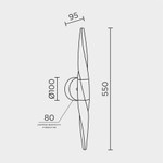 Настенный светильник MODELUX ML.510.02 CR