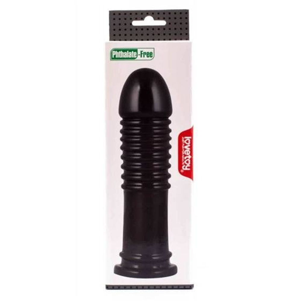Черная анальная втулка 8 King Sized Anal Bumper - 22,5 см. (Цвет: черный)