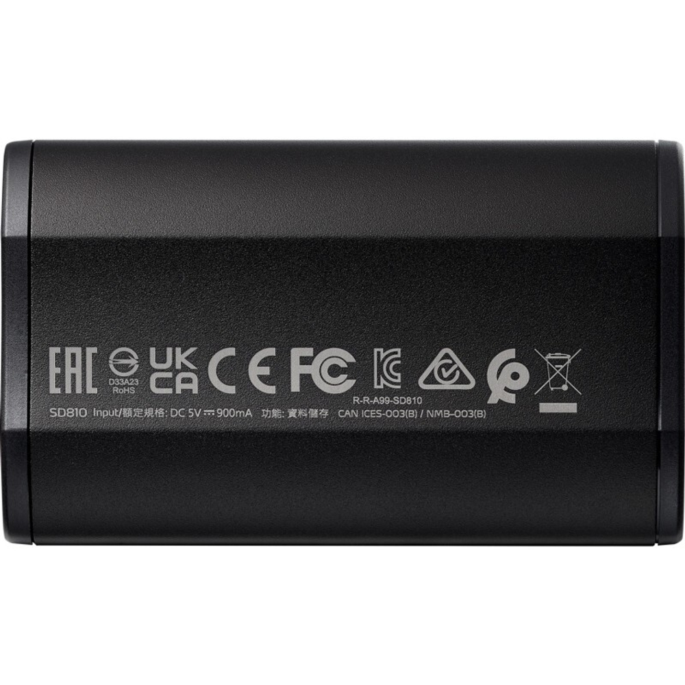 Твердотельный диск 1TB A-DATA SD810, External, USB 3.2 Type-C, [R/W -2000/2000 MB/s] черный