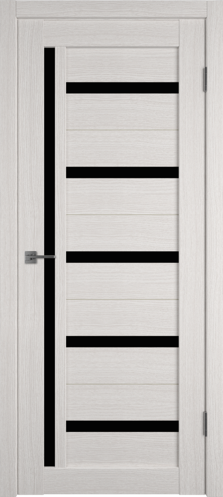 Дверь Atum 18 / Bianco / Black Gloss / Владимирские двери Дверь Atum 18 / Bianco / Black Gloss / Владимирские двери