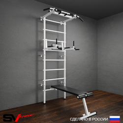 сШведская стенка Sv Pro 804 (Турник Pro/Брусья/стойка/Скамья)
