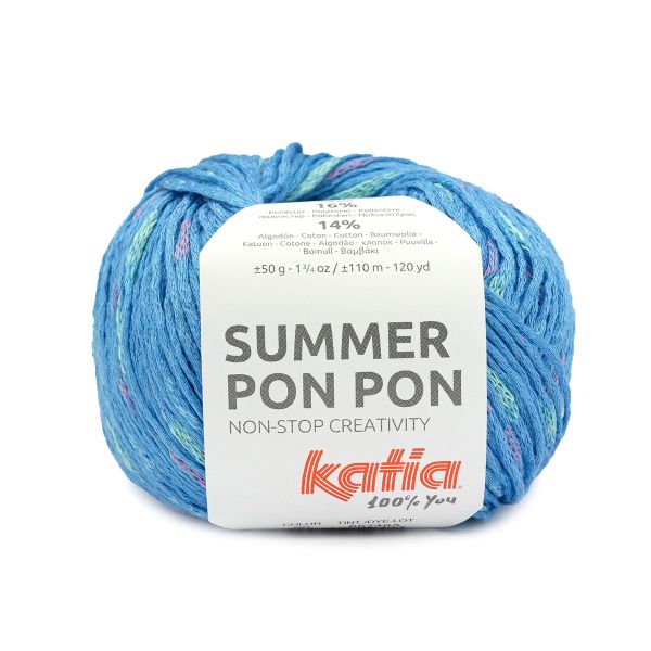Пряжа Katia (Катя) Summer Pon Pon / уп.10 мот. по 50 г, 110 м, 1359.60