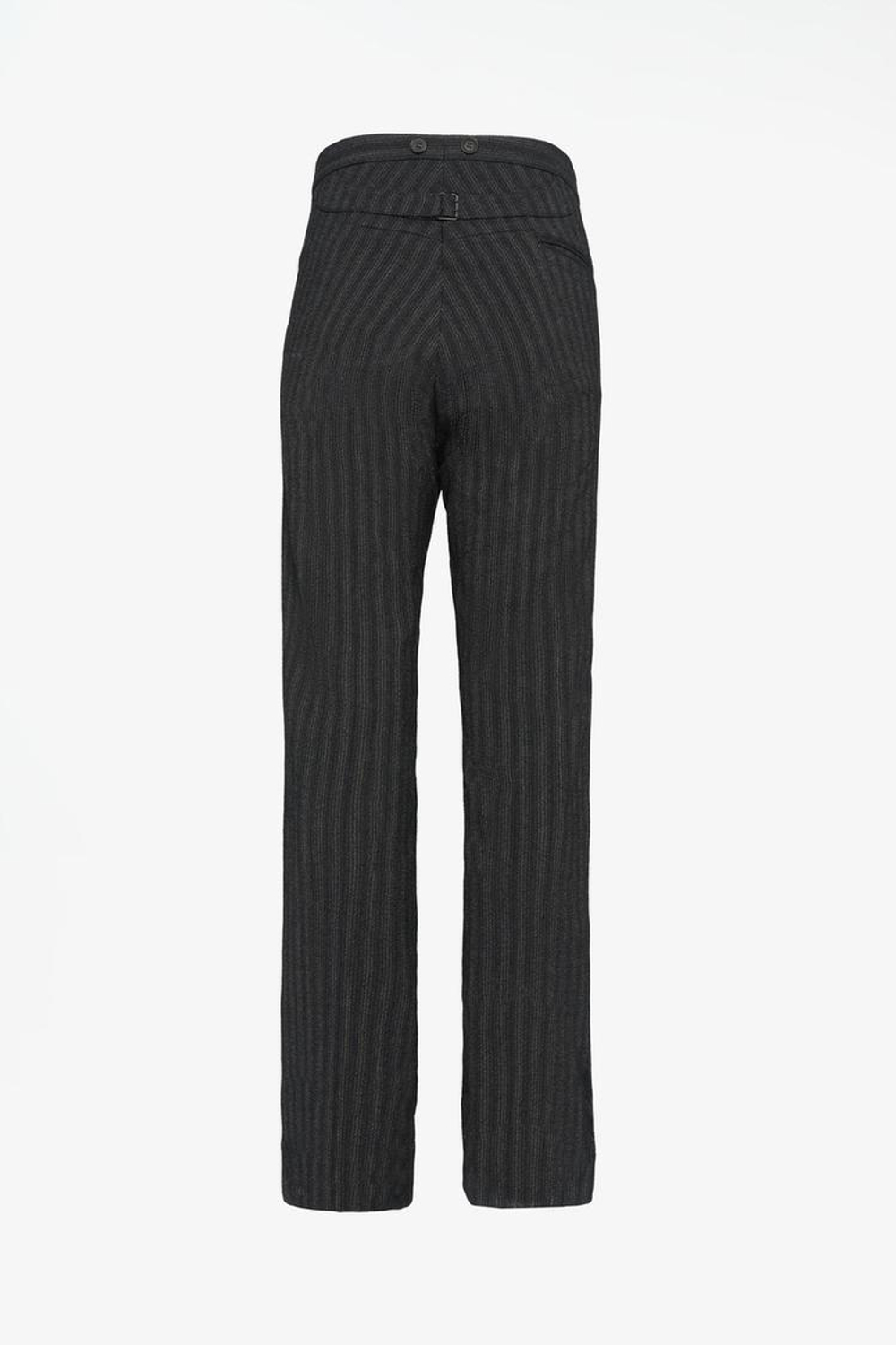 ZARA X JOHN GALLIANO БРЮКИ В ПОЛОСКУ С ПРЯЖКОЙ — LIMITED EDITION, ЧЕРНЫЙ