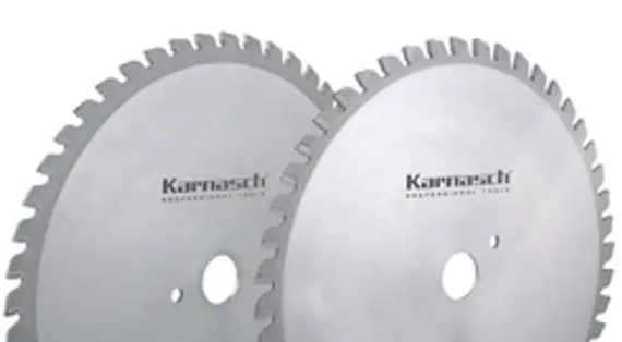 Диск пильный по алюминию, отрицательный угол, тонкий пропил Karnasch 120×1,8/1,2×20 мм, Z=48 TFF-N, арт. 11.1130.120.010