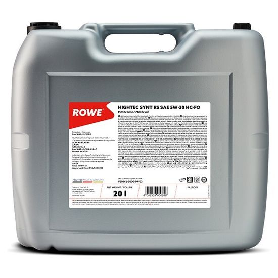 HIGHTEC SYNT RS SAE 5W-30 HC-FO ROWE моторное масло 20 Литров