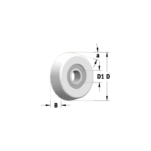 Подшипник для фрезы D25,4x5° посадка 6,3_S WPW B250050C