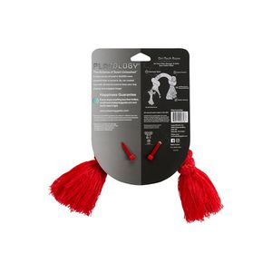 Жевательный канат Playology DRI-TECH ROPE для собак мелких пород с ароматом говядины, маленький, цвет красный