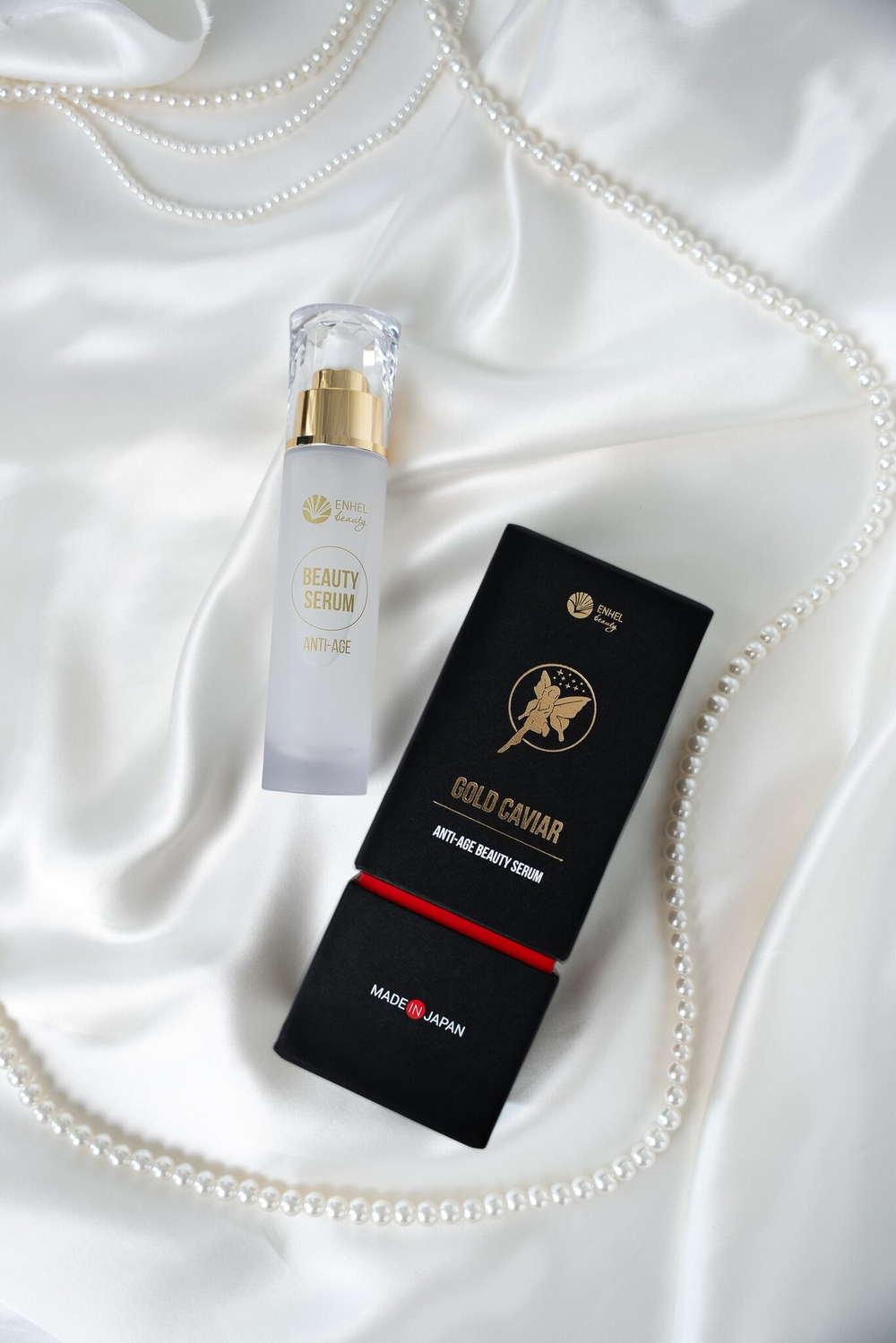 Омолаживающая эссенция для лица с пептидами и коллагеном Enhel Beauty (GOLD CAVIAR)