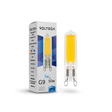 Светодиодная лампа Simple Capsule 5W 4000K G9 (7182) VG9-K2G9cold5W Voltega