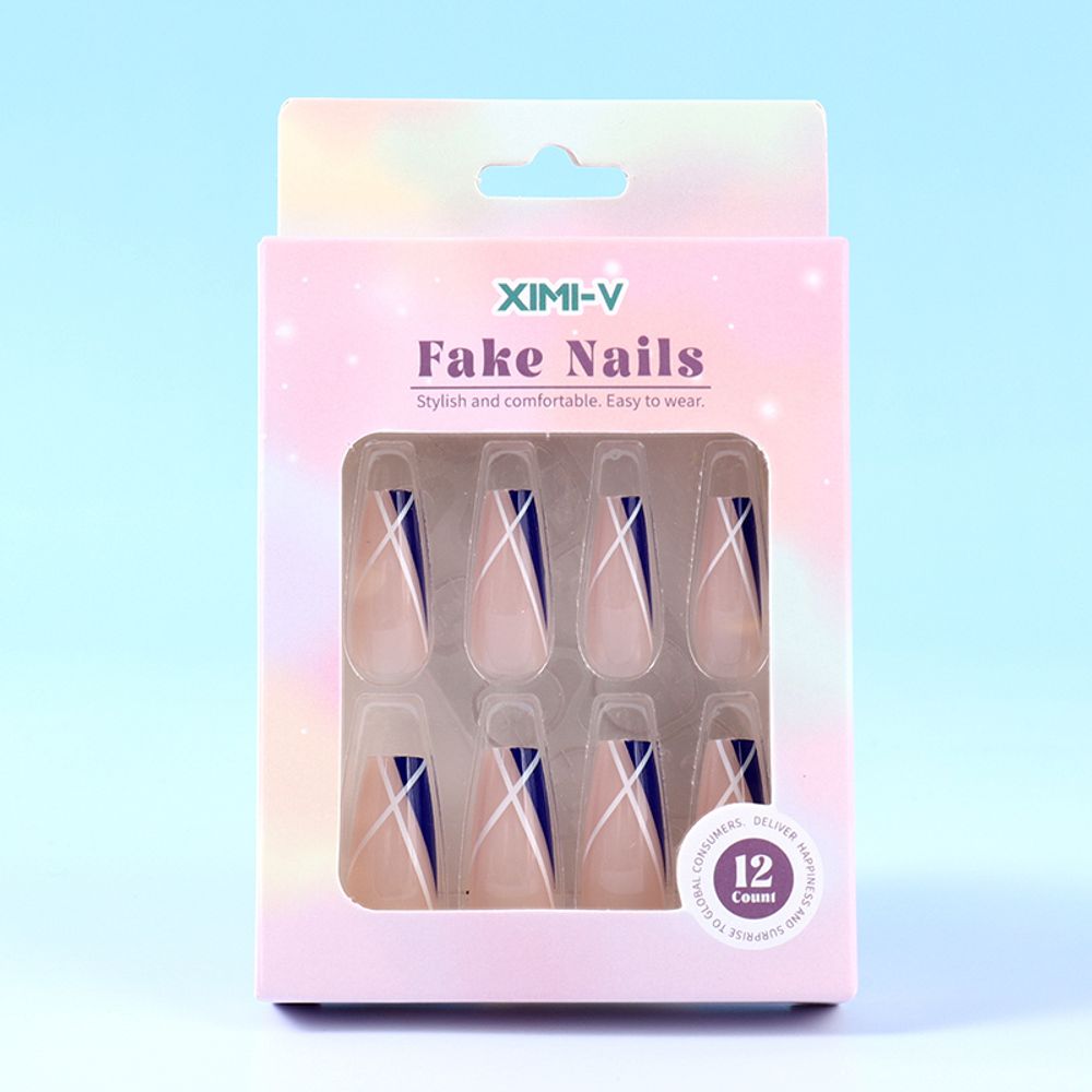 Накладные ногти с дизайном "Forms Long"