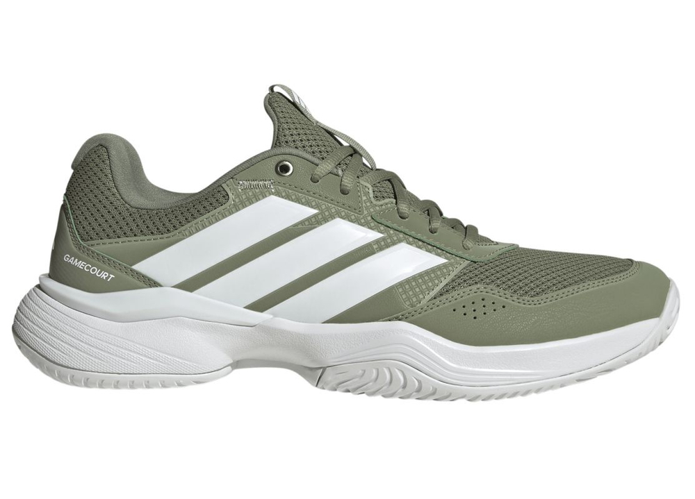 Мужские теннисные кроссовки Adidas GameCourt 3 M - tent green/white/white