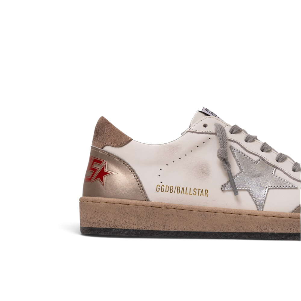 Women's Golden Goose Ball Star / Серебро звезда / золото нос