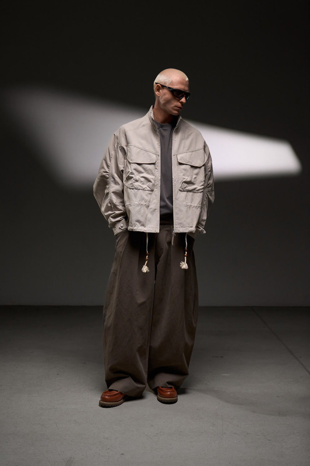 Брюки Blue Monte Pleated Casual Pants "Metasequoia Brown"