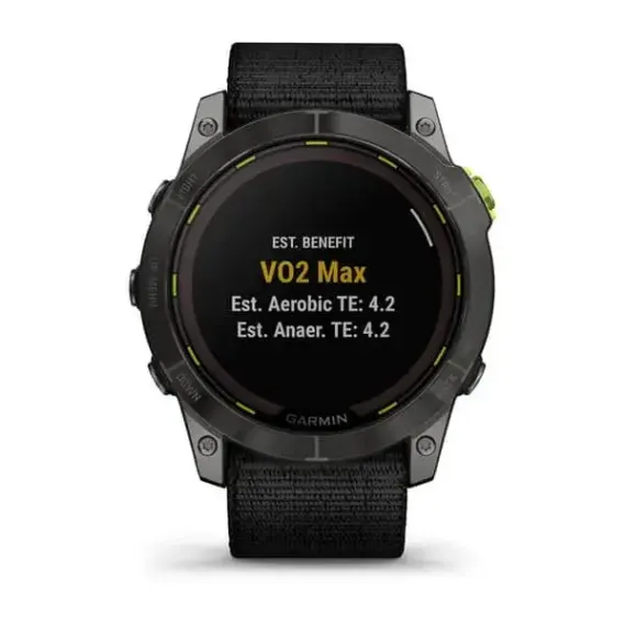 Garmin Enduro 2 угольно-серый DLC титановый с нейлоновым ремешком UltraFit